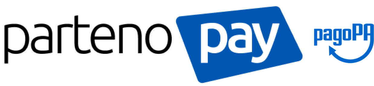 Logo PartenoPay e PagoPa Blu